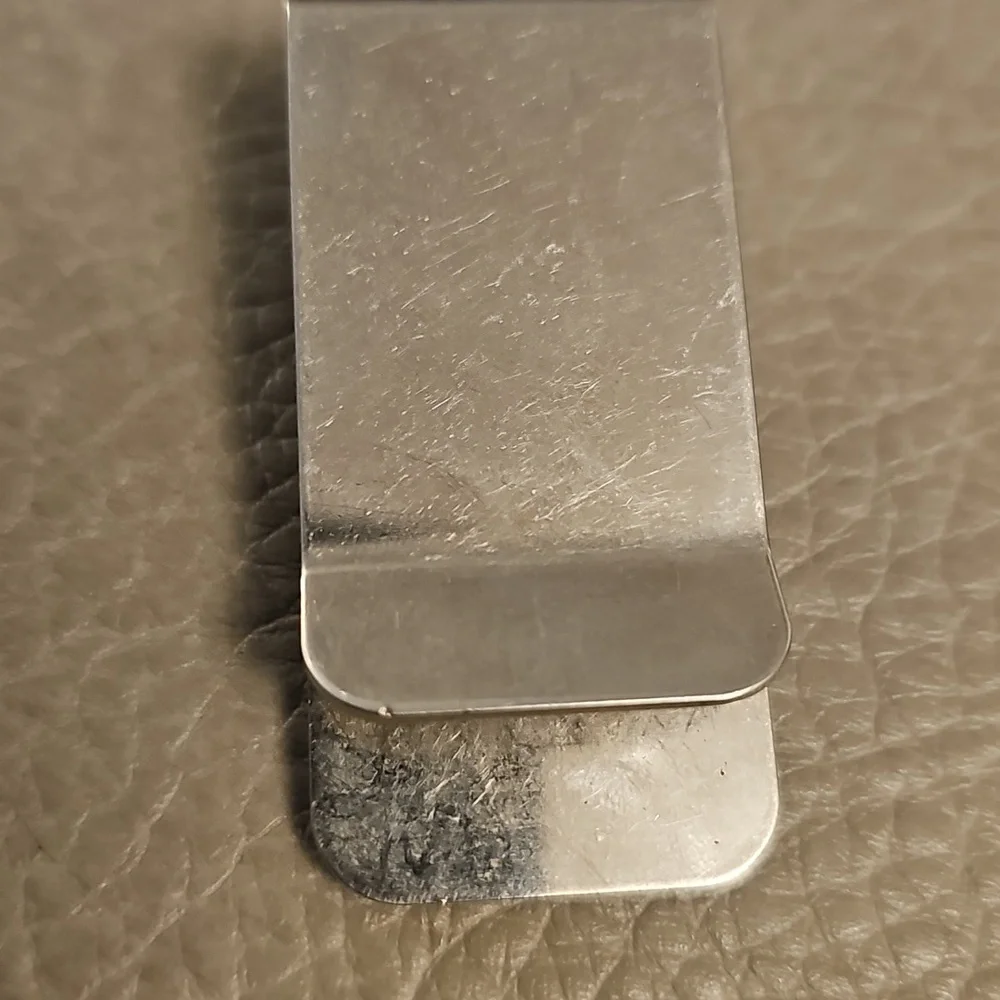 Silver Golf-Themed Money Clip